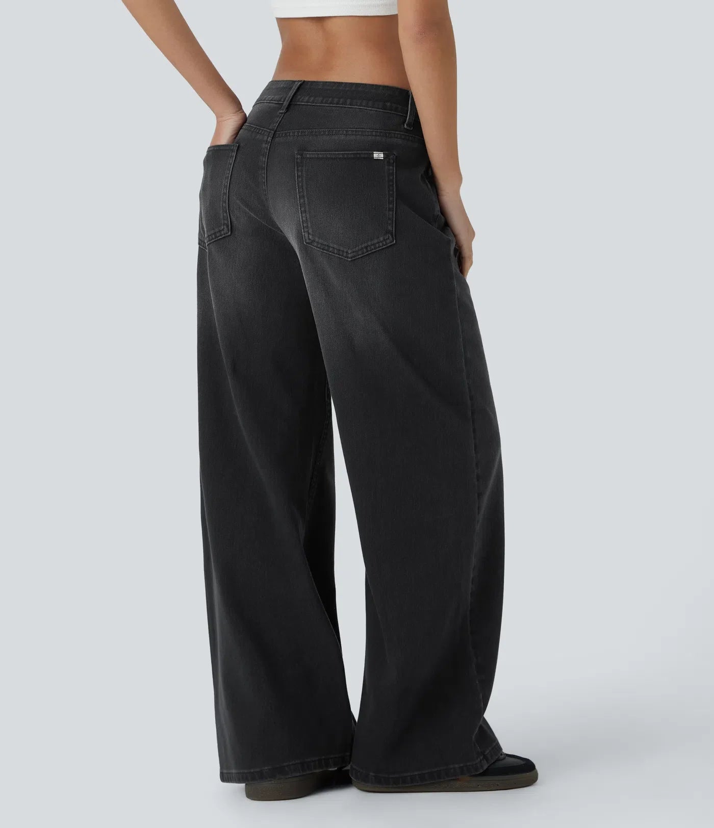 Elin | Bekväma Wide Leg-jeans med Elegant Passform & Praktiska Dragkedjefickor
