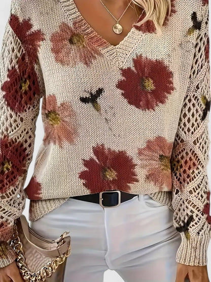 Alva™ | Stilfull tröja med blommigt mönster