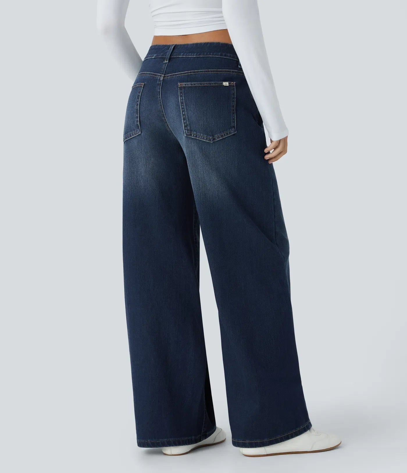 Elin | Bekväma Wide Leg-jeans med Elegant Passform & Praktiska Dragkedjefickor