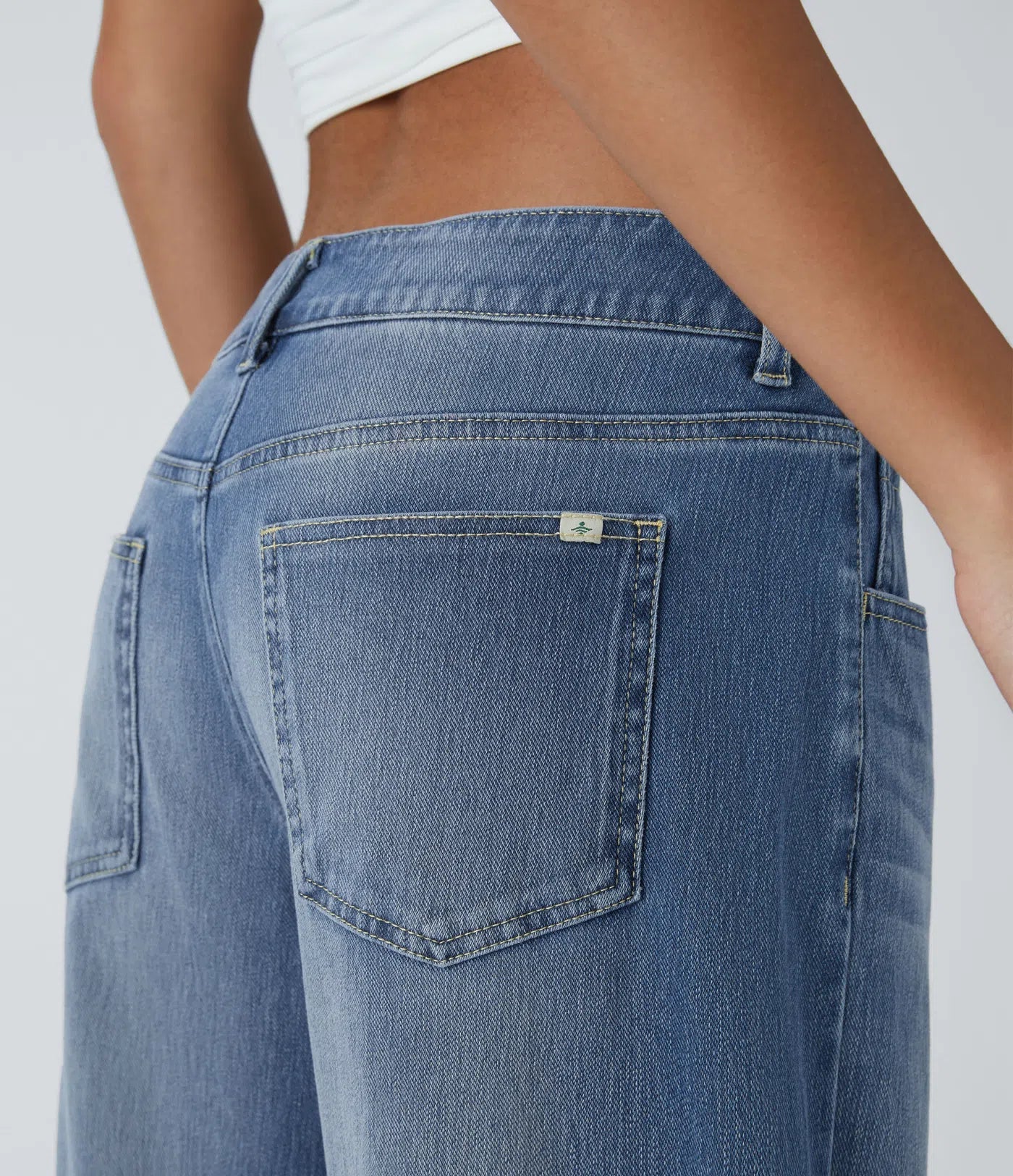 Elin | Bekväma Wide Leg-jeans med Elegant Passform & Praktiska Dragkedjefickor
