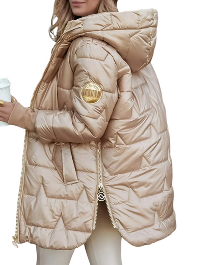 Sofia™ | Elegant och Bekväm Vadderad Jacka med Huva