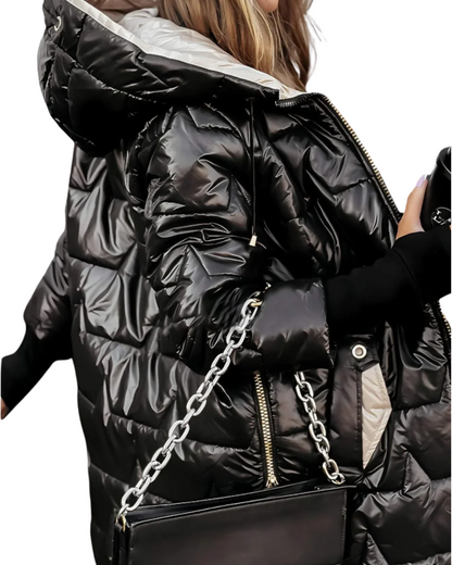 Sofia™ | Elegant och Bekväm Vadderad Jacka med Huva