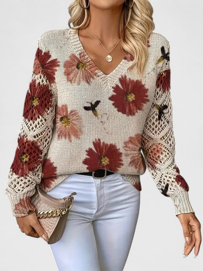 Alva™ | Stilfull tröja med blommigt mönster