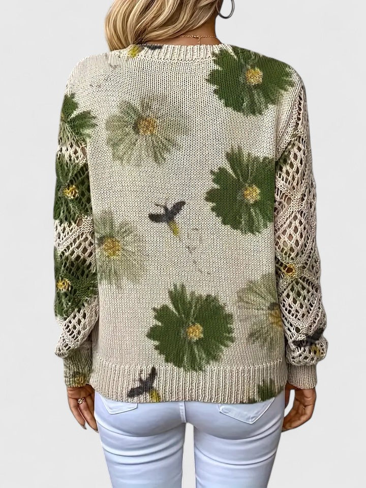 Alva™ | Stilfull tröja med blommigt mönster