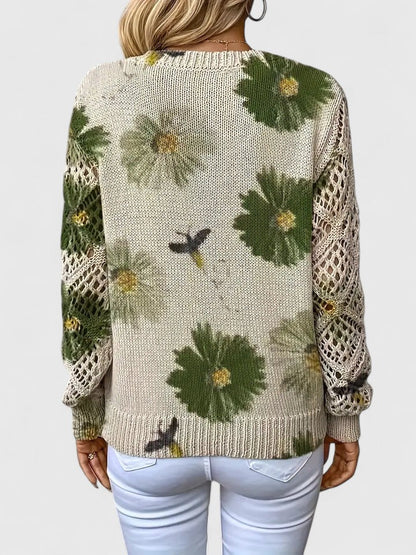 Alva™ | Stilfull tröja med blommigt mönster