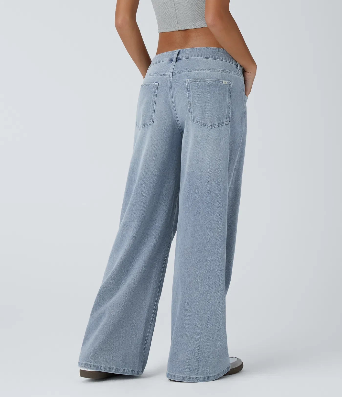 Elin | Bekväma Wide Leg-jeans med Elegant Passform & Praktiska Dragkedjefickor