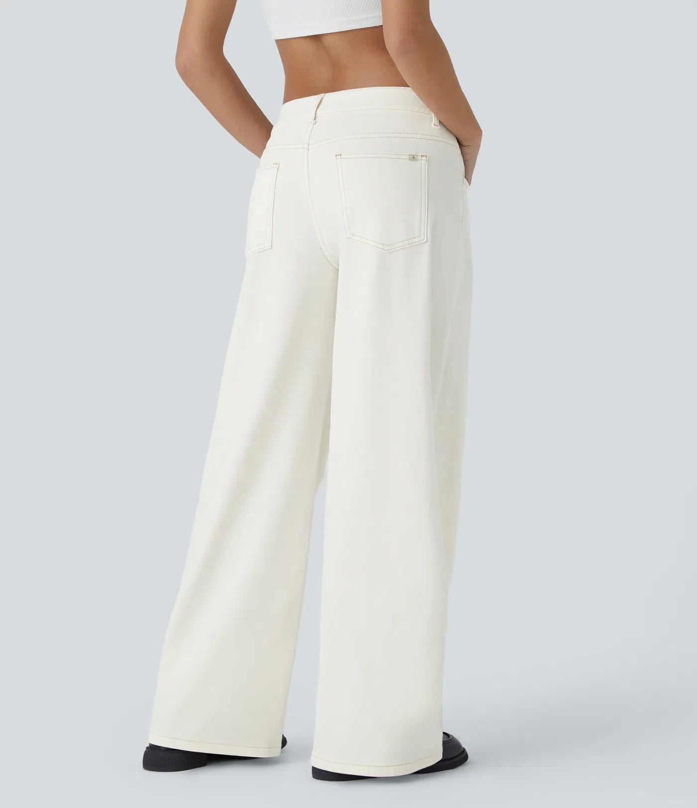 Elin | Bekväma Wide Leg-jeans med Elegant Passform & Praktiska Dragkedjefickor