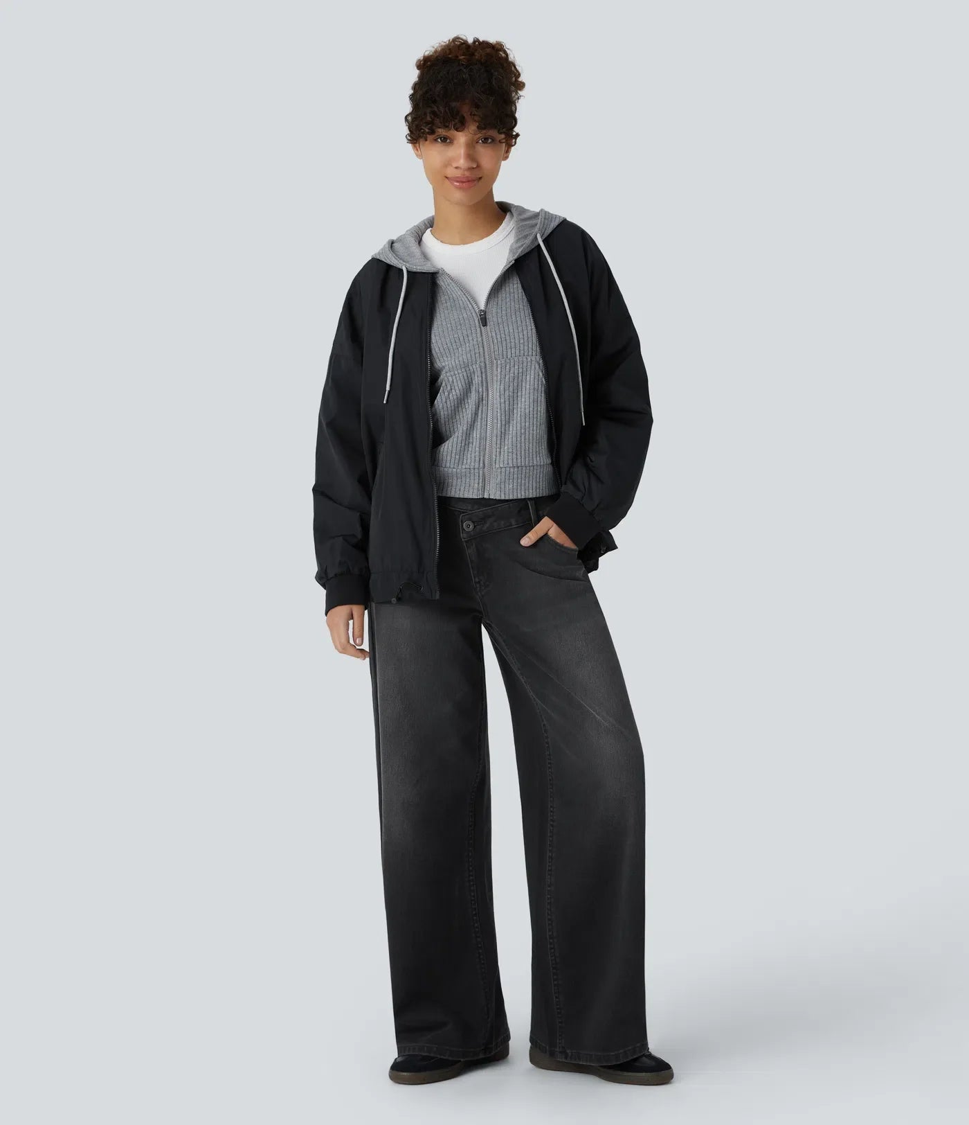 Elin | Bekväma Wide Leg-jeans med Elegant Passform & Praktiska Dragkedjefickor