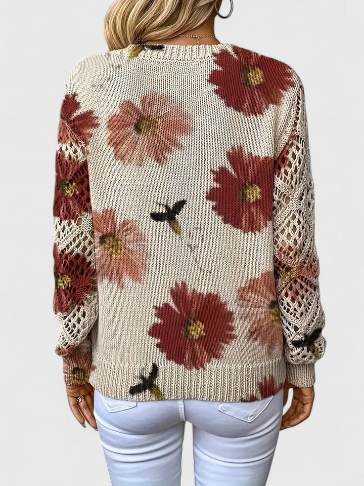 Alva™ | Stilfull tröja med blommigt mönster