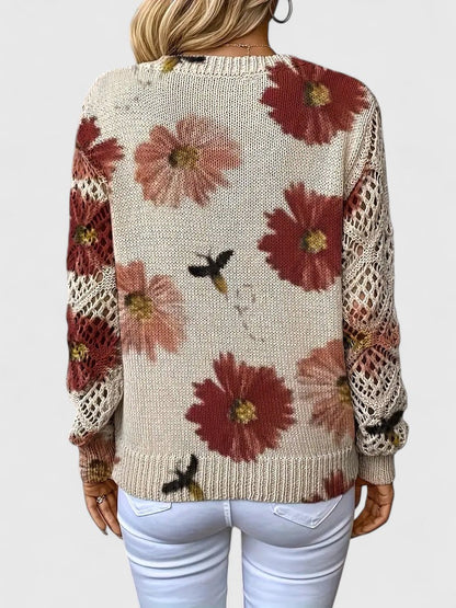 Alva™ | Stilfull tröja med blommigt mönster