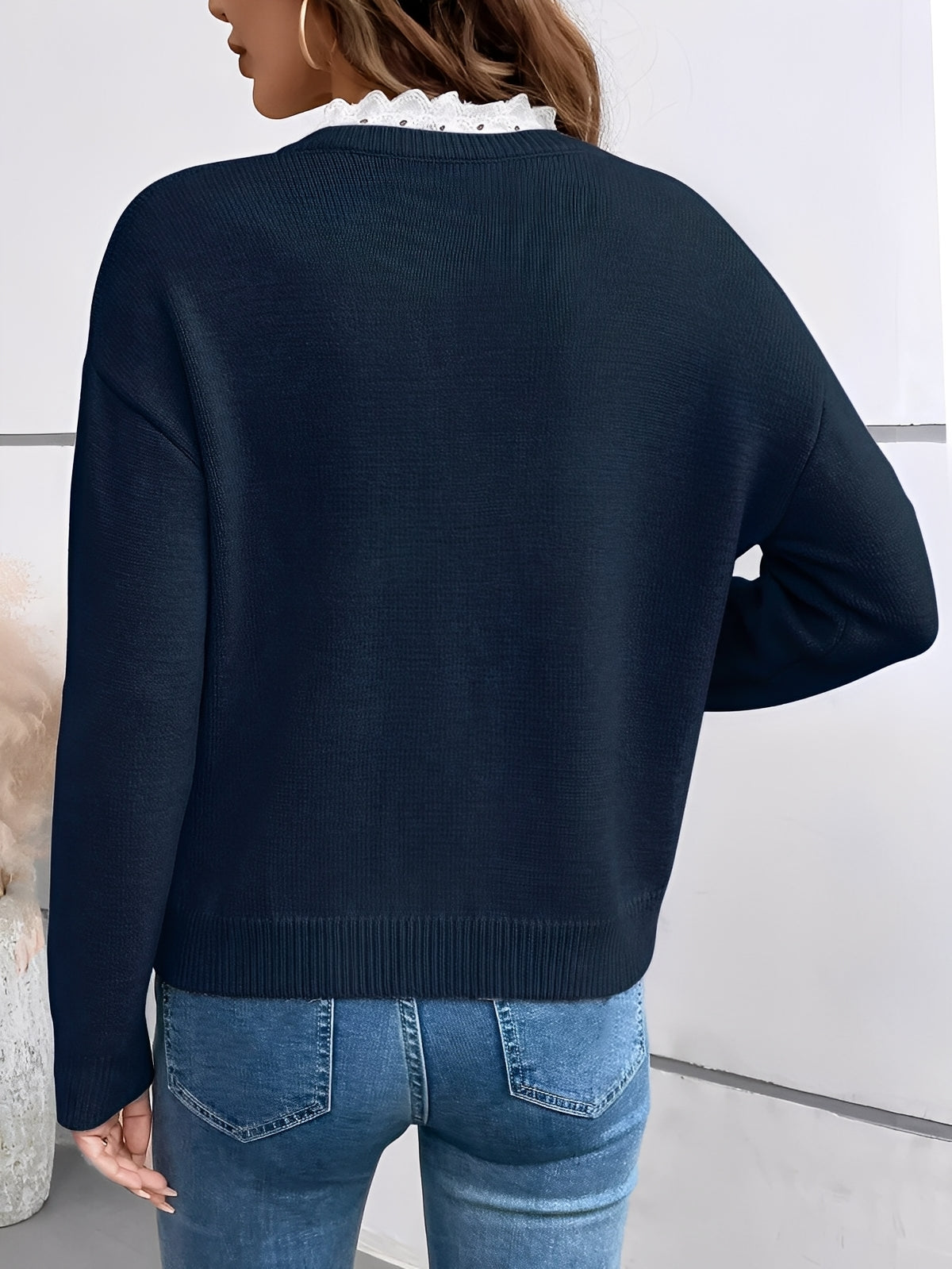 Selma™ | Elegant blus med spetsdetaljer