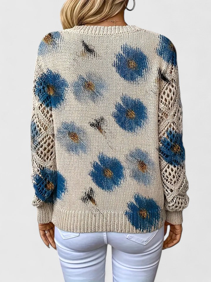 Alva™ | Stilfull tröja med blommigt mönster